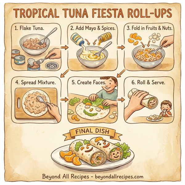 Tropical Tuna Fiesta Roll-Ups instructions