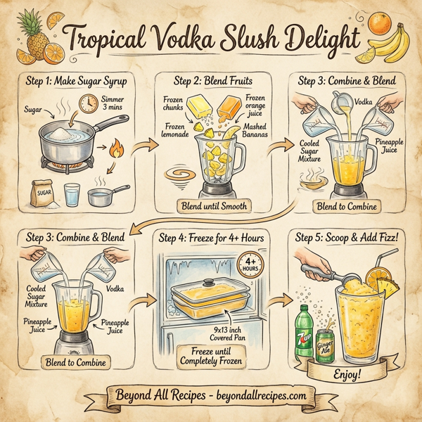 Tropical Vodka Slush Delight instructions