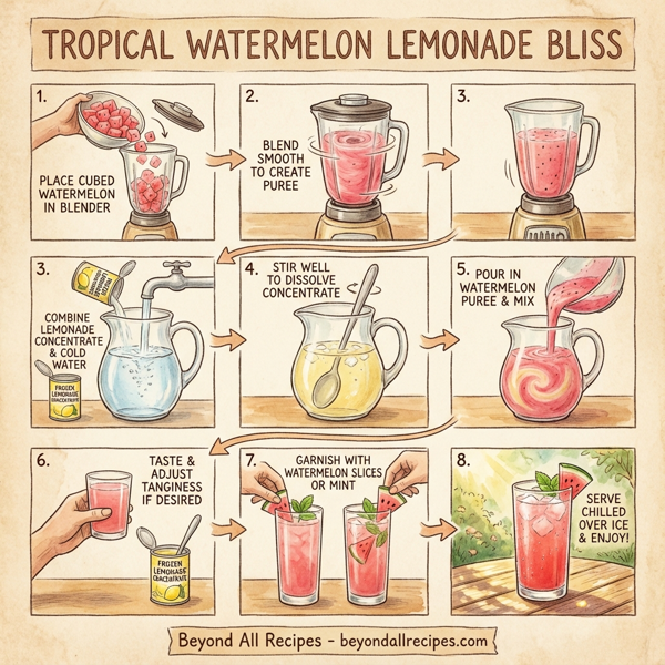 Tropical Watermelon Lemonade Bliss instructions