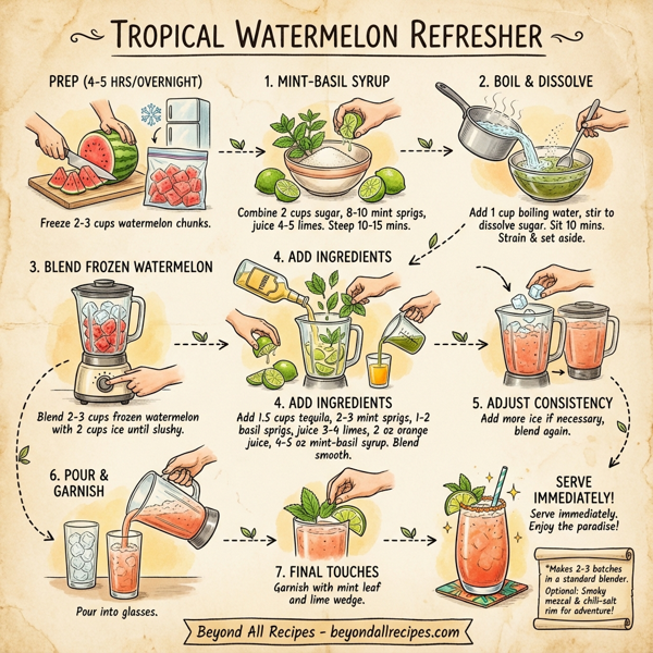 Tropical Watermelon Refresher instructions
