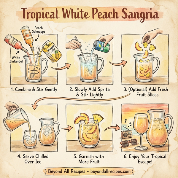 Tropical White Peach Sangria instructions