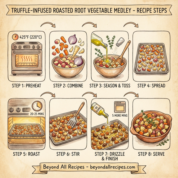 Truffle-Infused Roasted Root Vegetable Medley instructions