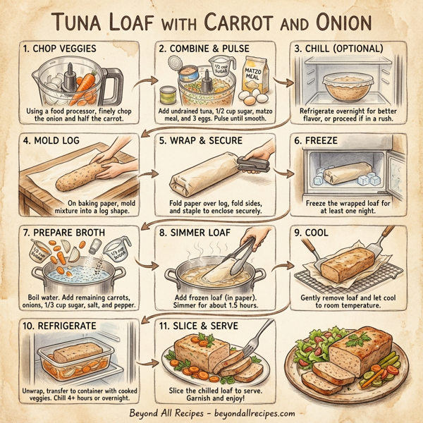 Tuna Loaf with Carrot and Onion instructions