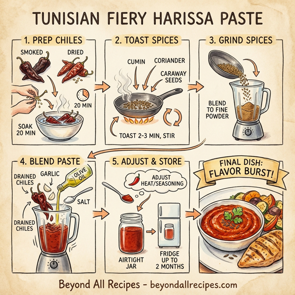 Tunisian Fiery Harissa Paste instructions