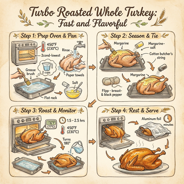 Turbo Roasted Whole Turkey: Fast and Flavorful instructions