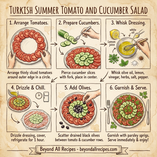 Turkish Summer Tomato and Cucumber Salad instructions