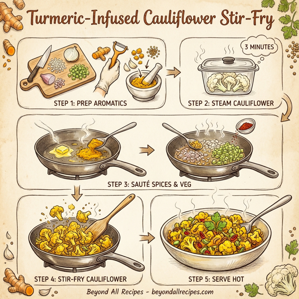 Turmeric-Infused Cauliflower Stir-Fry instructions