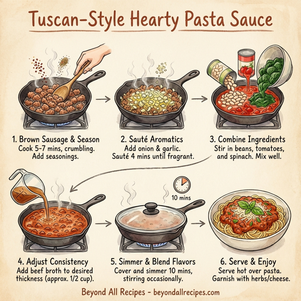 Tuscan-Style Hearty Pasta Sauce instructions
