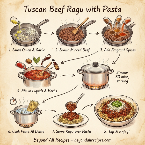 Tuscan Beef Ragu with Pasta instructions