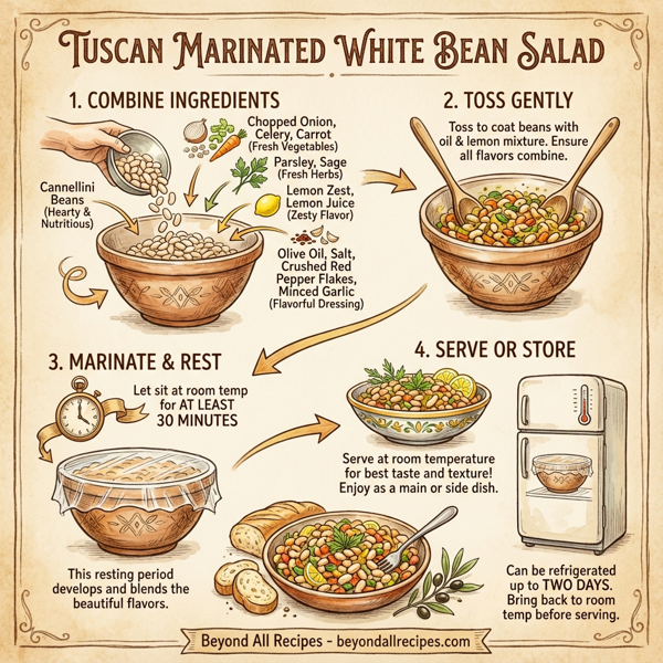 Tuscan Marinated White Bean Salad instructions