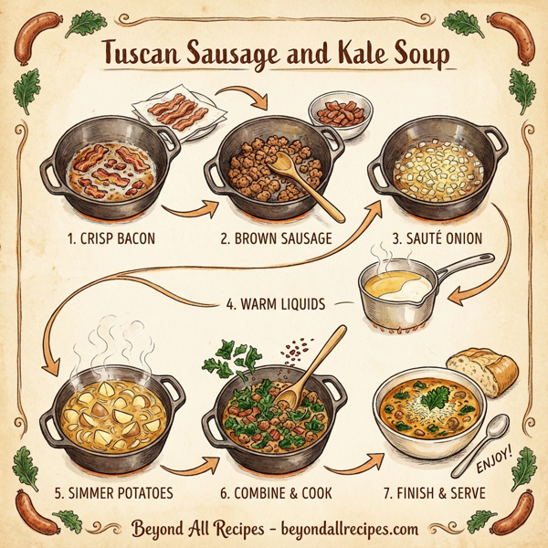 Tuscan Sausage and Kale Soup instructions
