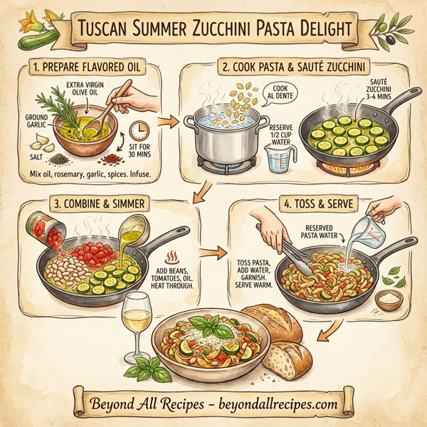 Tuscan Summer Zucchini Pasta Delight instructions