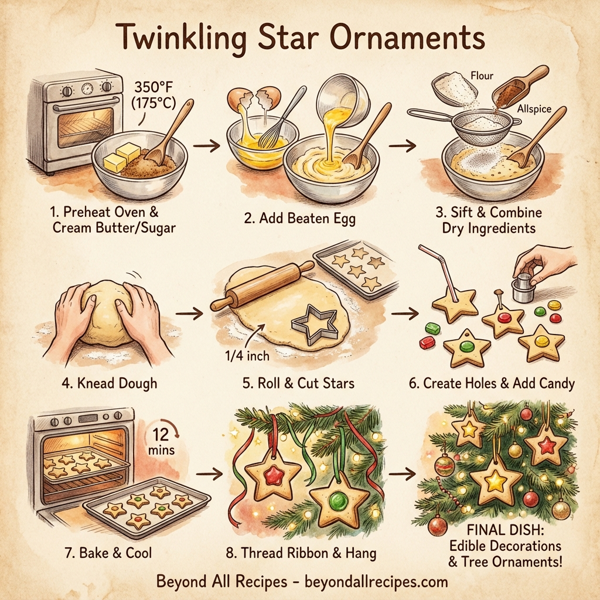 Twinkling Star Ornaments instructions