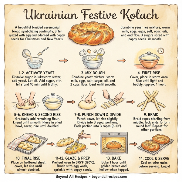 Ukrainian Festive Kolach instructions
