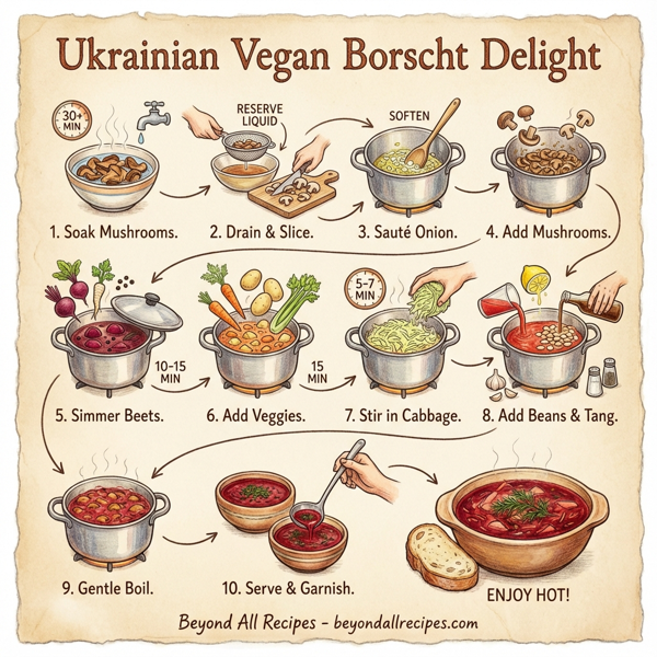 Ukrainian Vegan Borscht Delight instructions