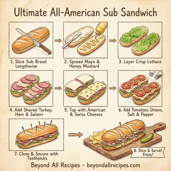 Ultimate All-American Sub Sandwich instructions