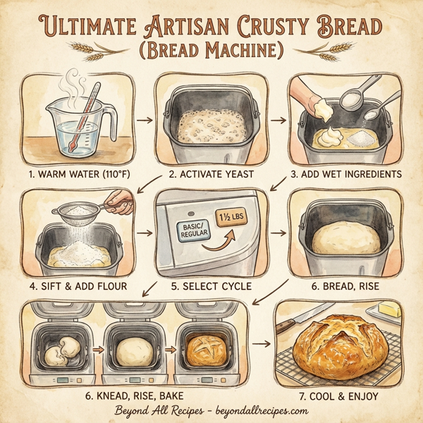 Ultimate Artisan Crusty Bread (Bread Machine) instructions