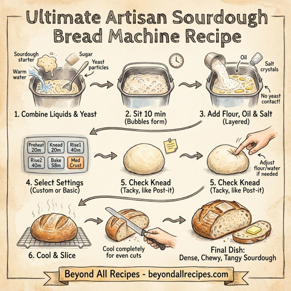 Ultimate Artisan Sourdough Bread Machine Recipe instructions