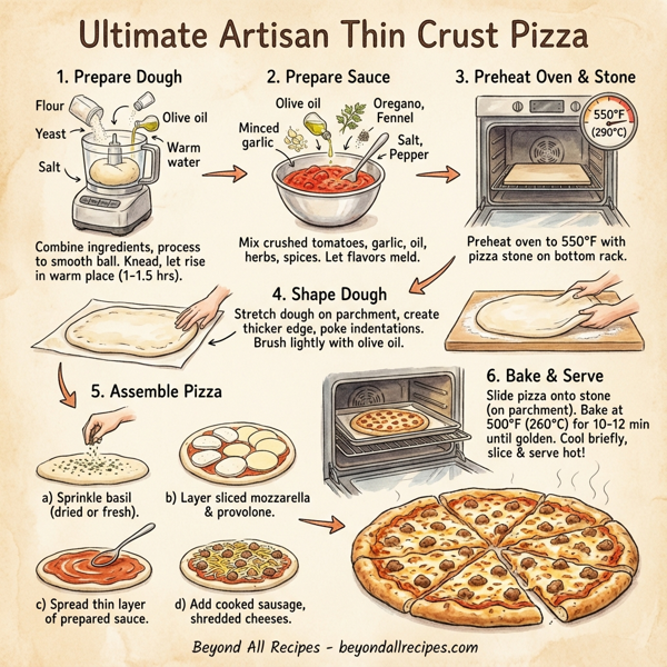 Ultimate Artisan Thin Crust Pizza instructions