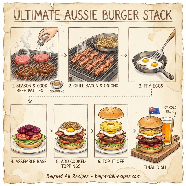 Ultimate Aussie Burger Stack instructions