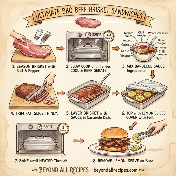 Ultimate BBQ Beef Brisket Sandwiches instructions