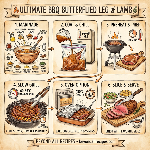Ultimate BBQ Butterflied Leg of Lamb instructions