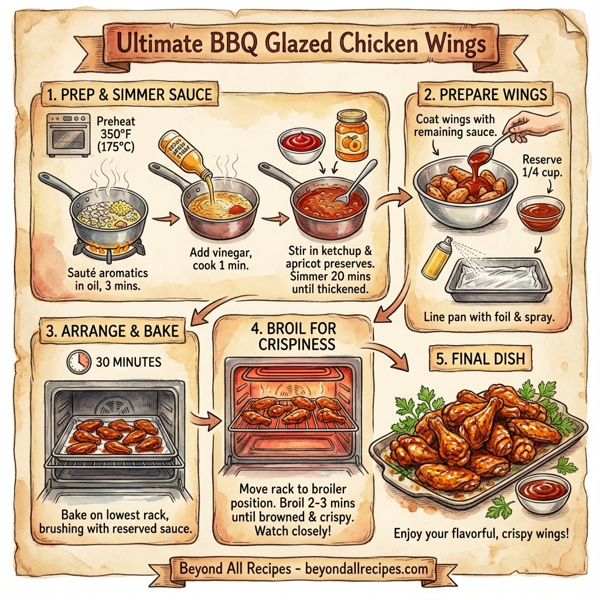 Ultimate BBQ Glazed Chicken Wings instructions