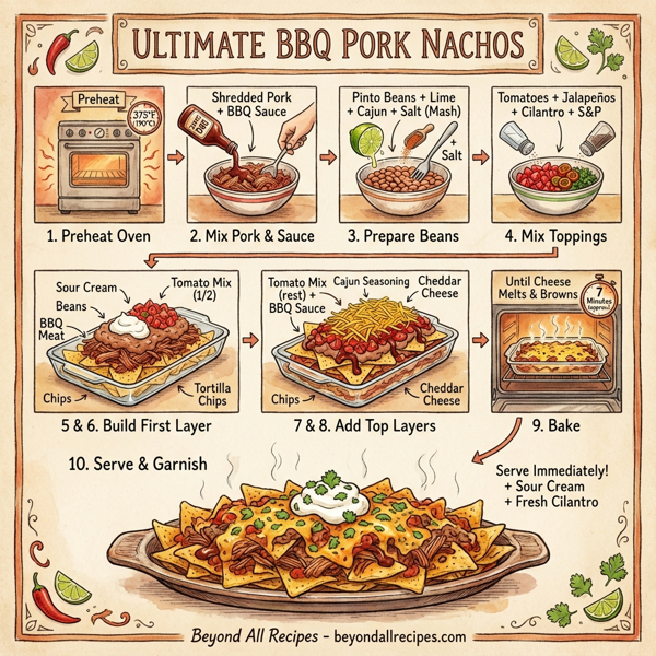 Ultimate BBQ Pork Nachos instructions