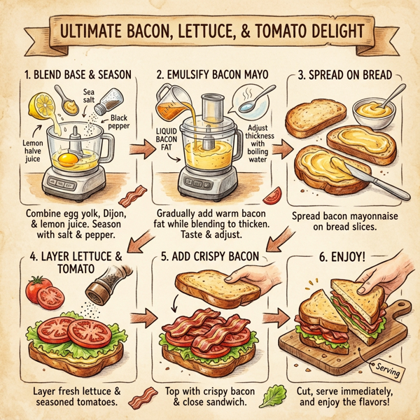 Ultimate Bacon, Lettuce, and Tomato Delight instructions