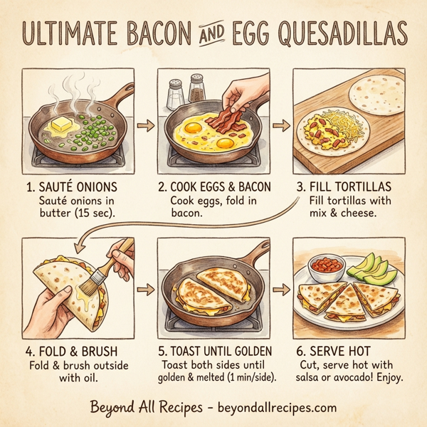 Ultimate Bacon and Egg Quesadillas instructions