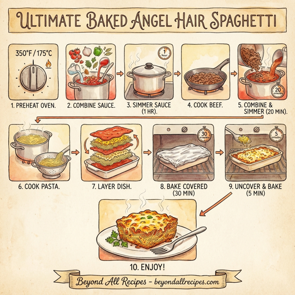 Ultimate Baked Angel Hair Spaghetti instructions