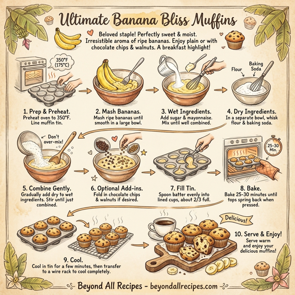 Ultimate Banana Bliss Muffins instructions