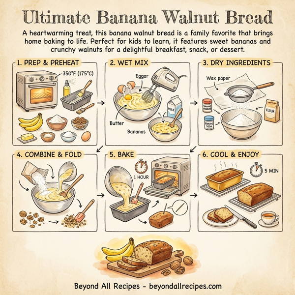 Ultimate Banana Walnut Bread instructions