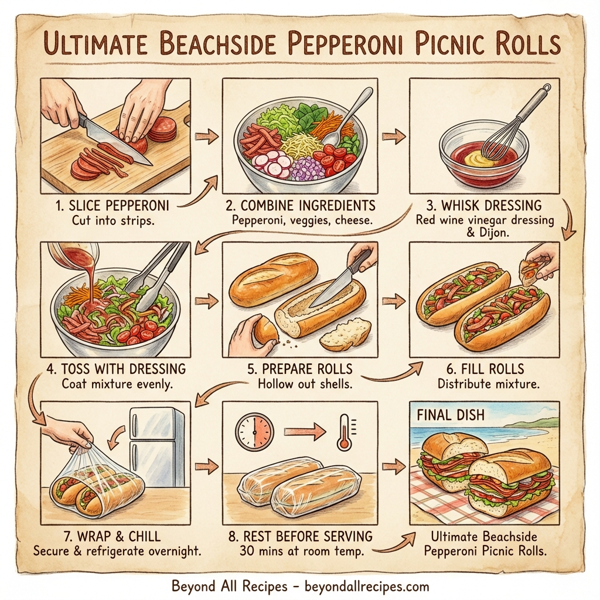 Ultimate Beachside Pepperoni Picnic Rolls instructions