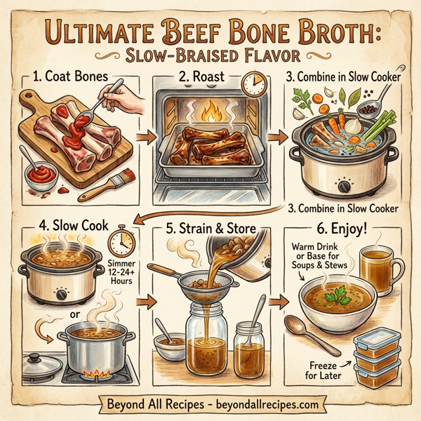 Ultimate Beef Bone Broth: Slow-Braised Flavor instructions