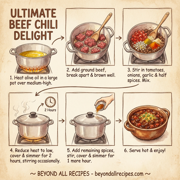 Ultimate Beef Chili Delight instructions
