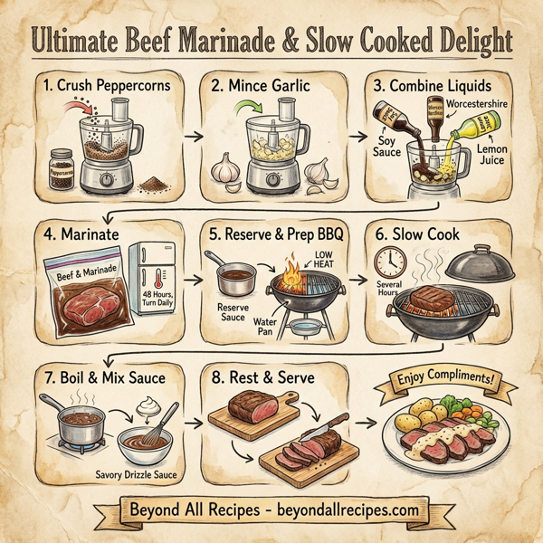 Ultimate Beef Marinade & Slow Cooked Delight instructions