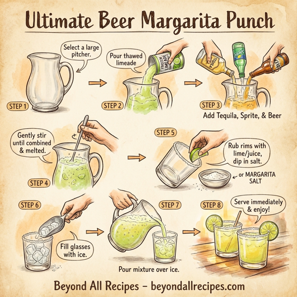 Ultimate Beer Margarita Punch instructions