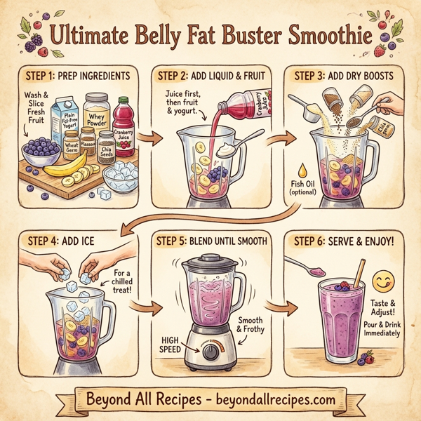 Ultimate Belly Fat Buster Smoothie instructions