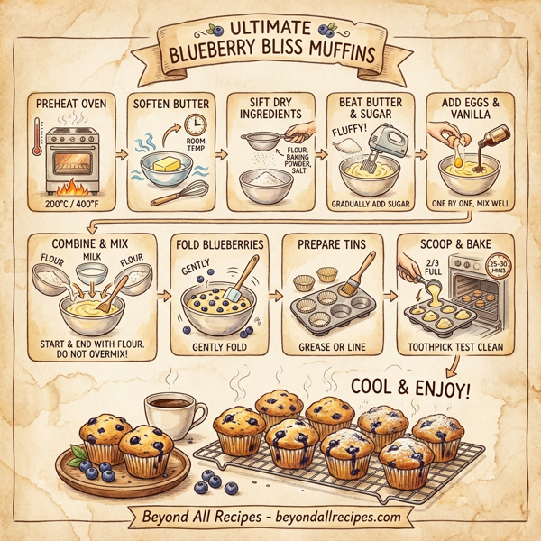Ultimate Blueberry Bliss Muffins instructions