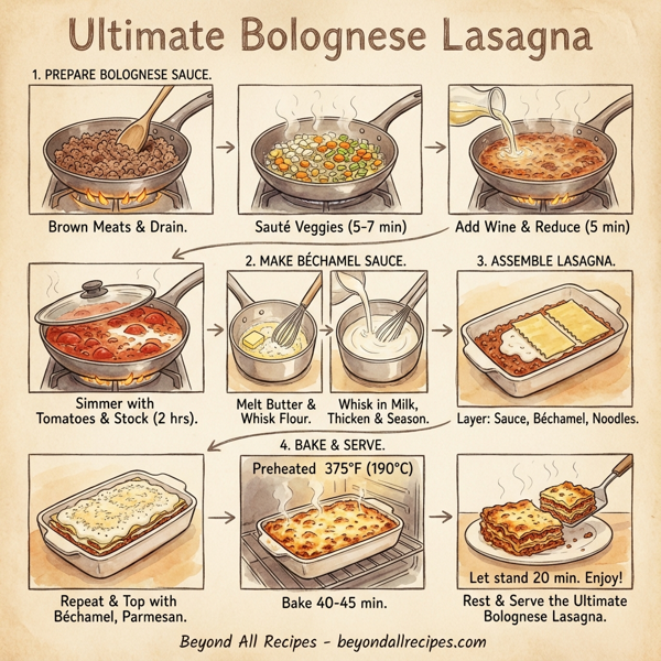 Ultimate Bolognese Lasagna instructions