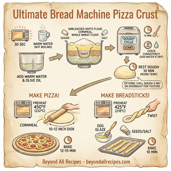 Ultimate Bread Machine Pizza Crust instructions