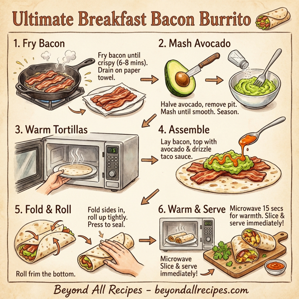 Ultimate Breakfast Bacon Burrito instructions