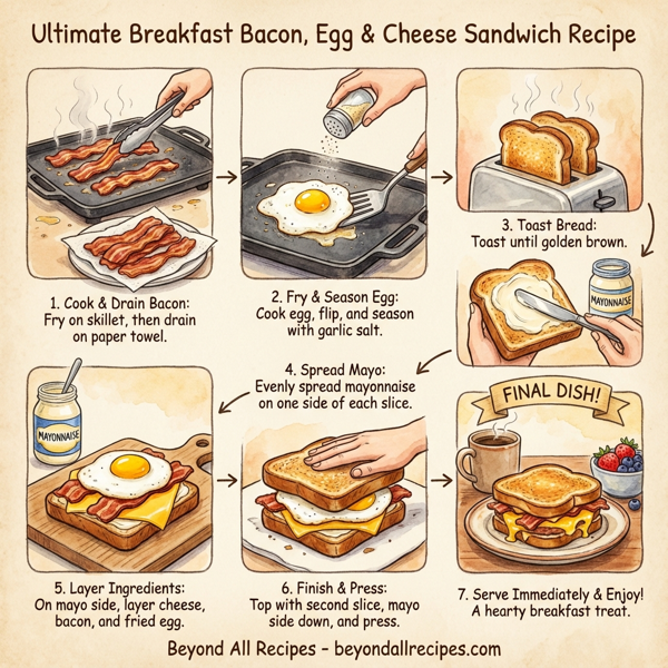 Ultimate Breakfast Bacon, Egg & Cheese Sandwich instructions
