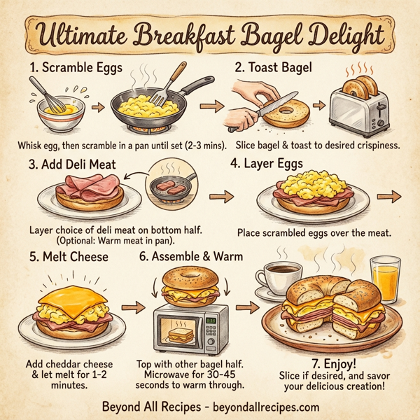 Ultimate Breakfast Bagel Delight instructions