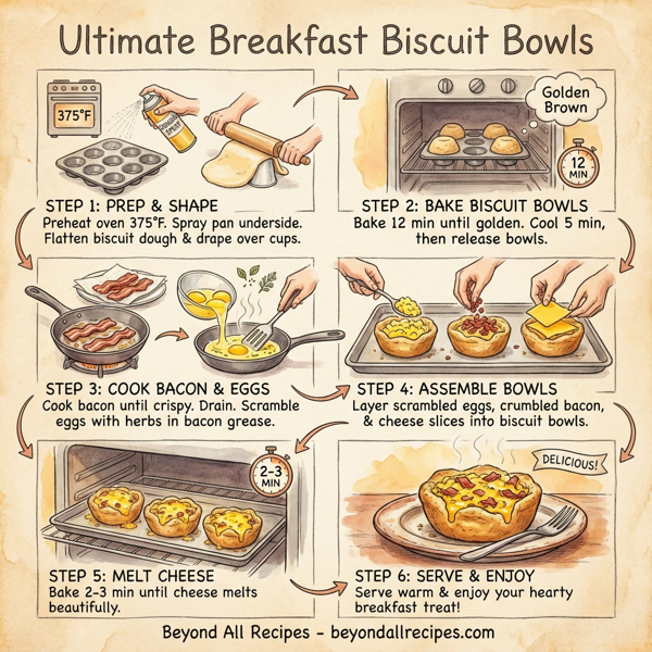 Ultimate Breakfast Biscuit Bowls instructions