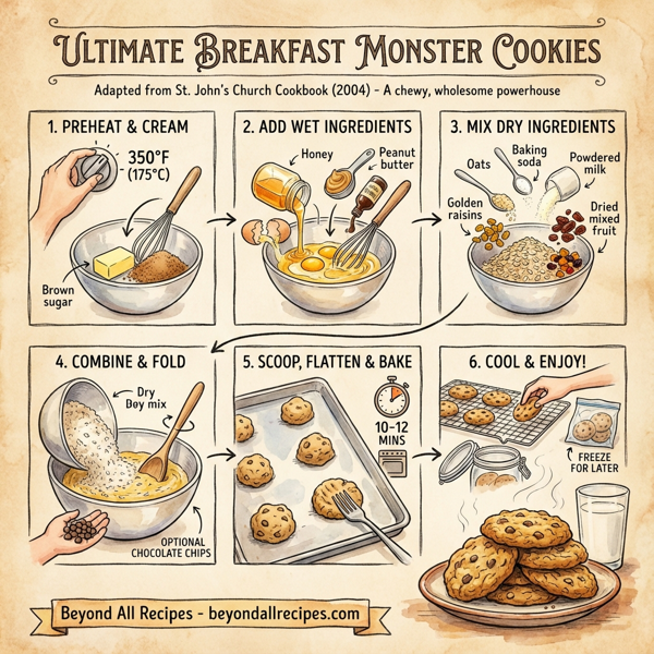 Ultimate Breakfast Monster Cookies instructions