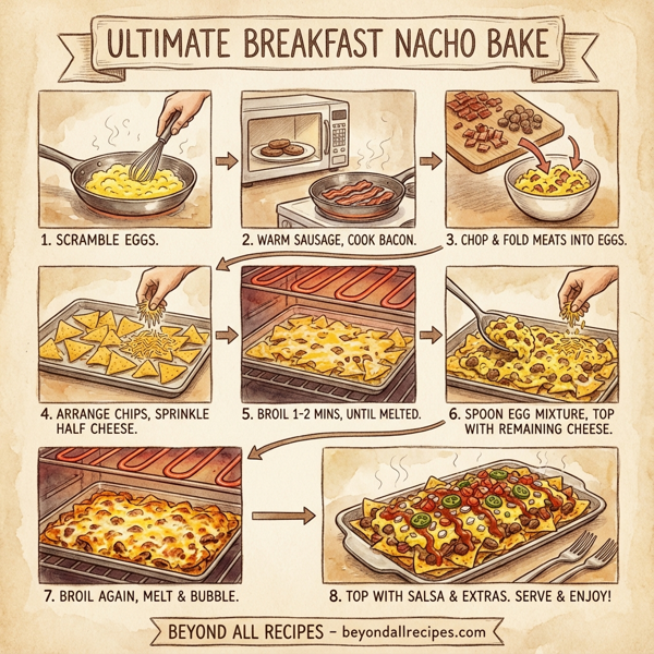 Ultimate Breakfast Nacho Bake instructions