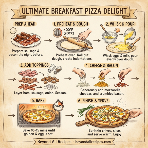 Ultimate Breakfast Pizza Delight instructions