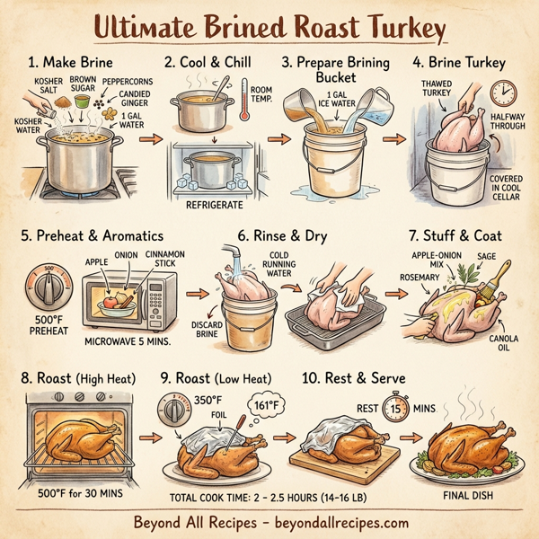 Ultimate Brined Roast Turkey instructions